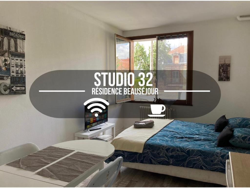Studio 32 - Residence Beausejour - Fibre Wifi - Proche Centre Ville Troyes Exteriör bild